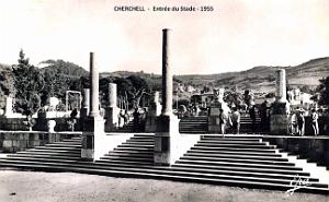 2668- Cherchell - Stade - Entree - 1955